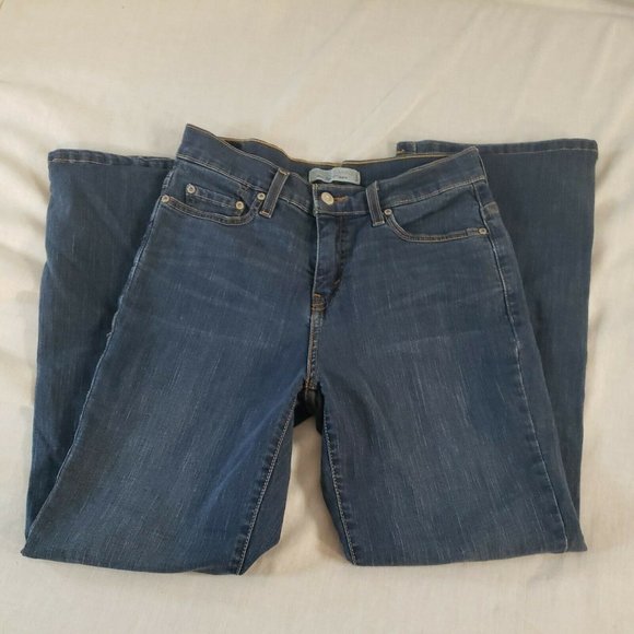 Levi’s 512 Perfectly Slimming Bootcut Jeans Size 8 M (29x30) Dark Wash Mid Rise - Picture 3 of 5